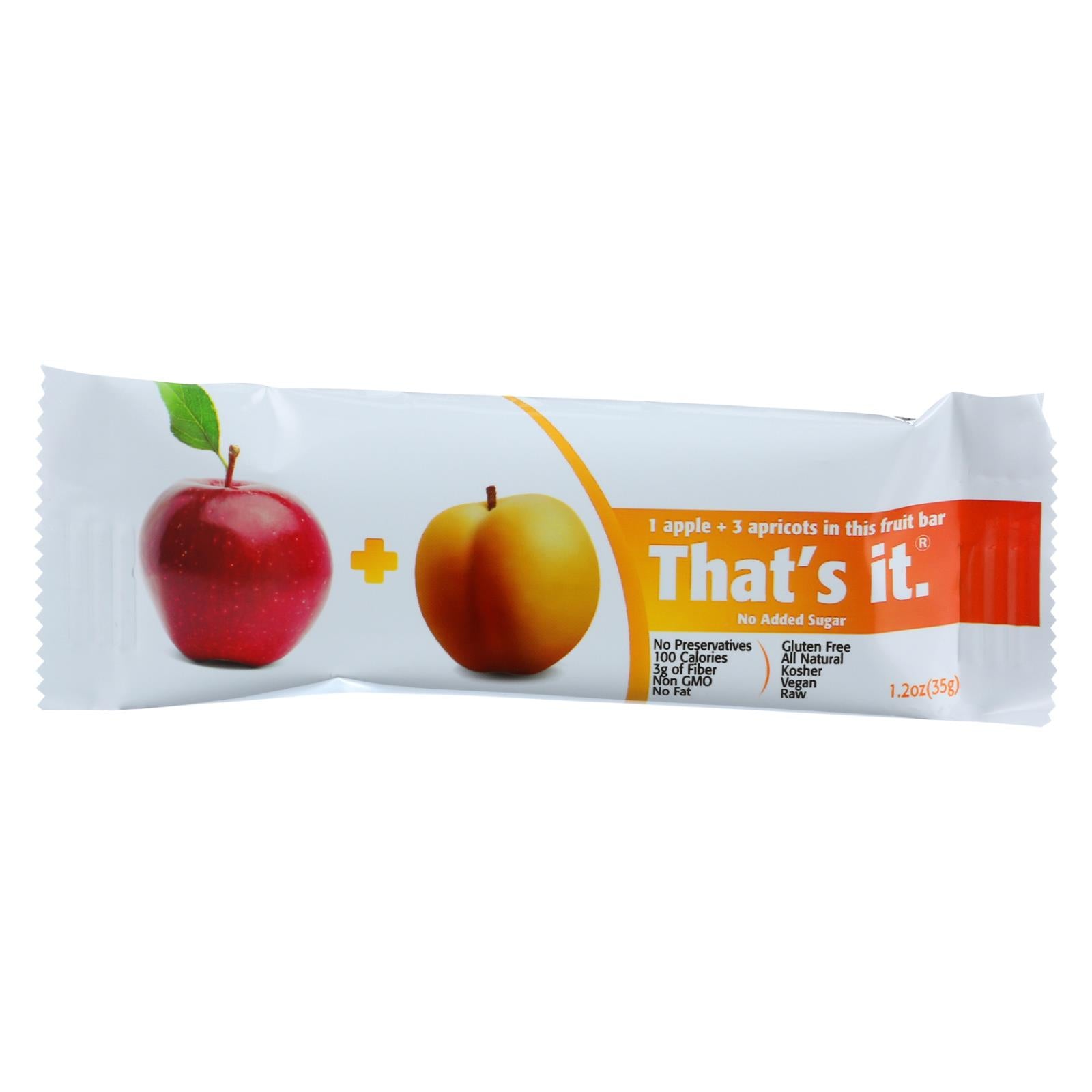 That's It Fruit Bar - Apple And Apricot - Case Of 12 - 1.2 Oz - GreatEagleInc