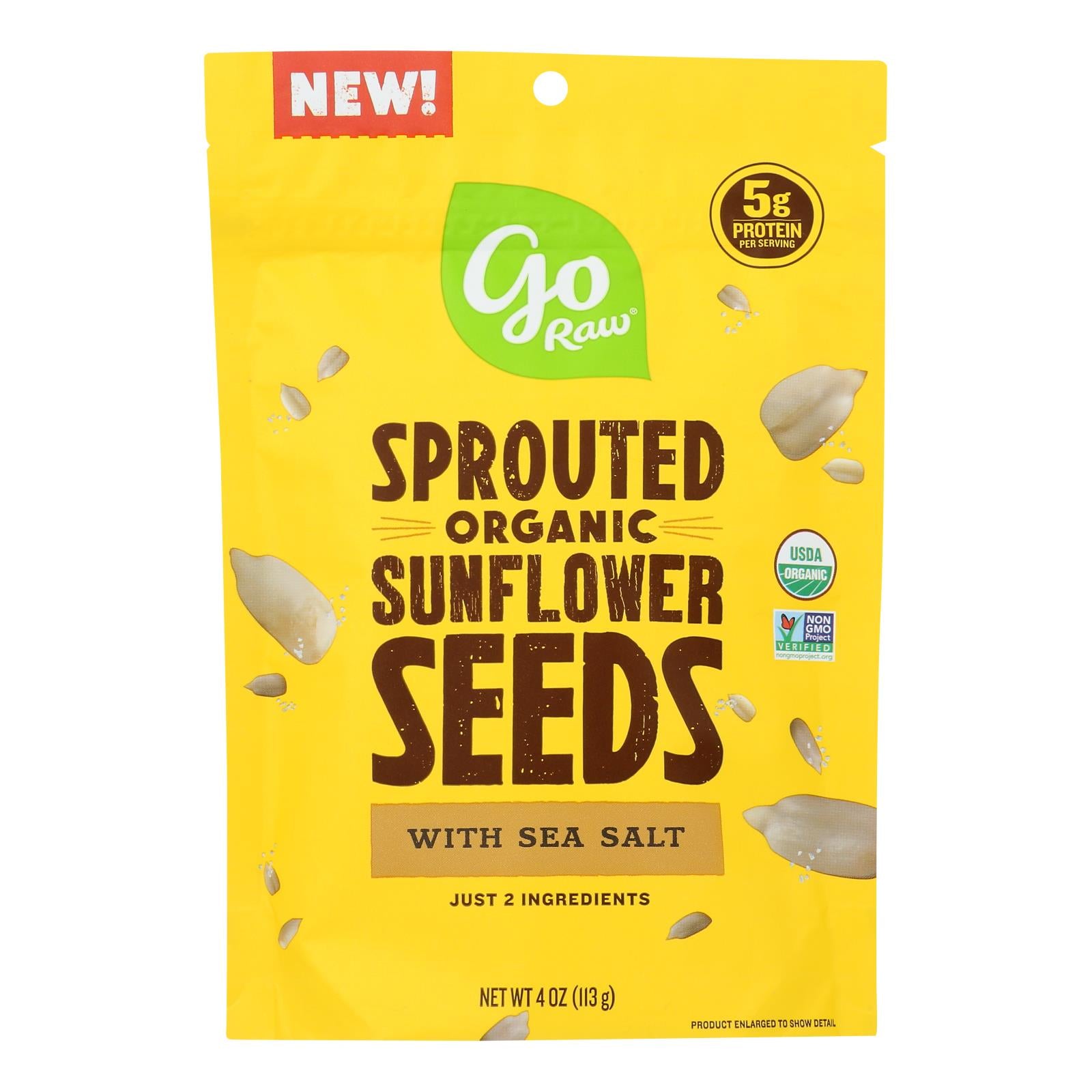 Go Raw - Snack Seed Snflwr Sprtd - Case Of 10 - 4 Oz - GreatEagleInc