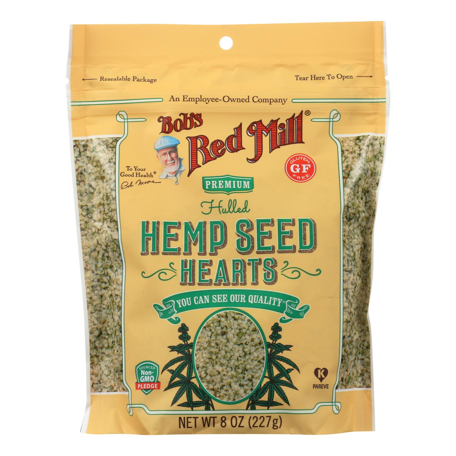 Bob's Red Mill - Seeds Hemp Hulled - Case Of 5-8 Oz - GreatEagleInc