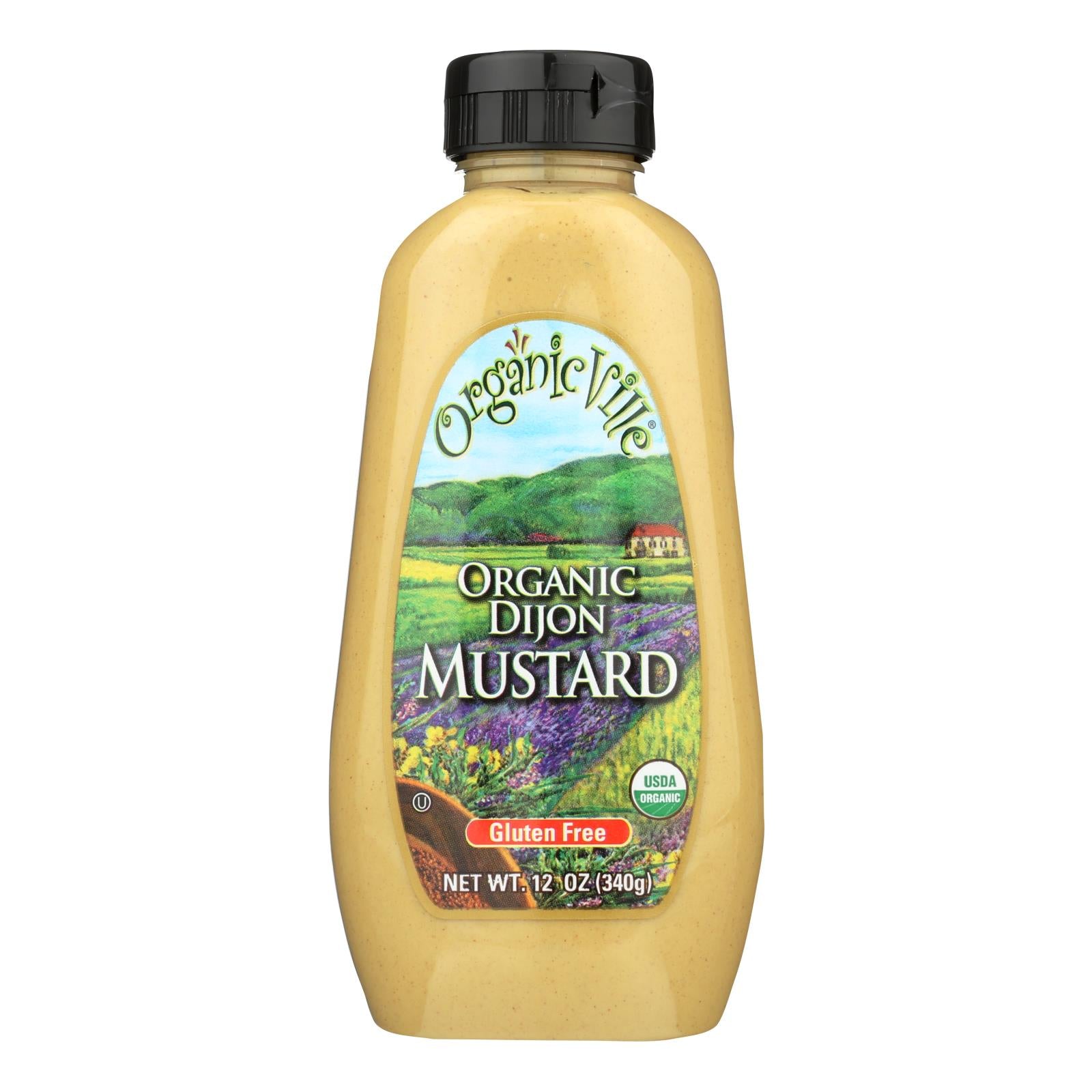 Organic Ville Stone Ground Organic - Mustard - Case Of 12 - 12 Oz. - GreatEagleInc