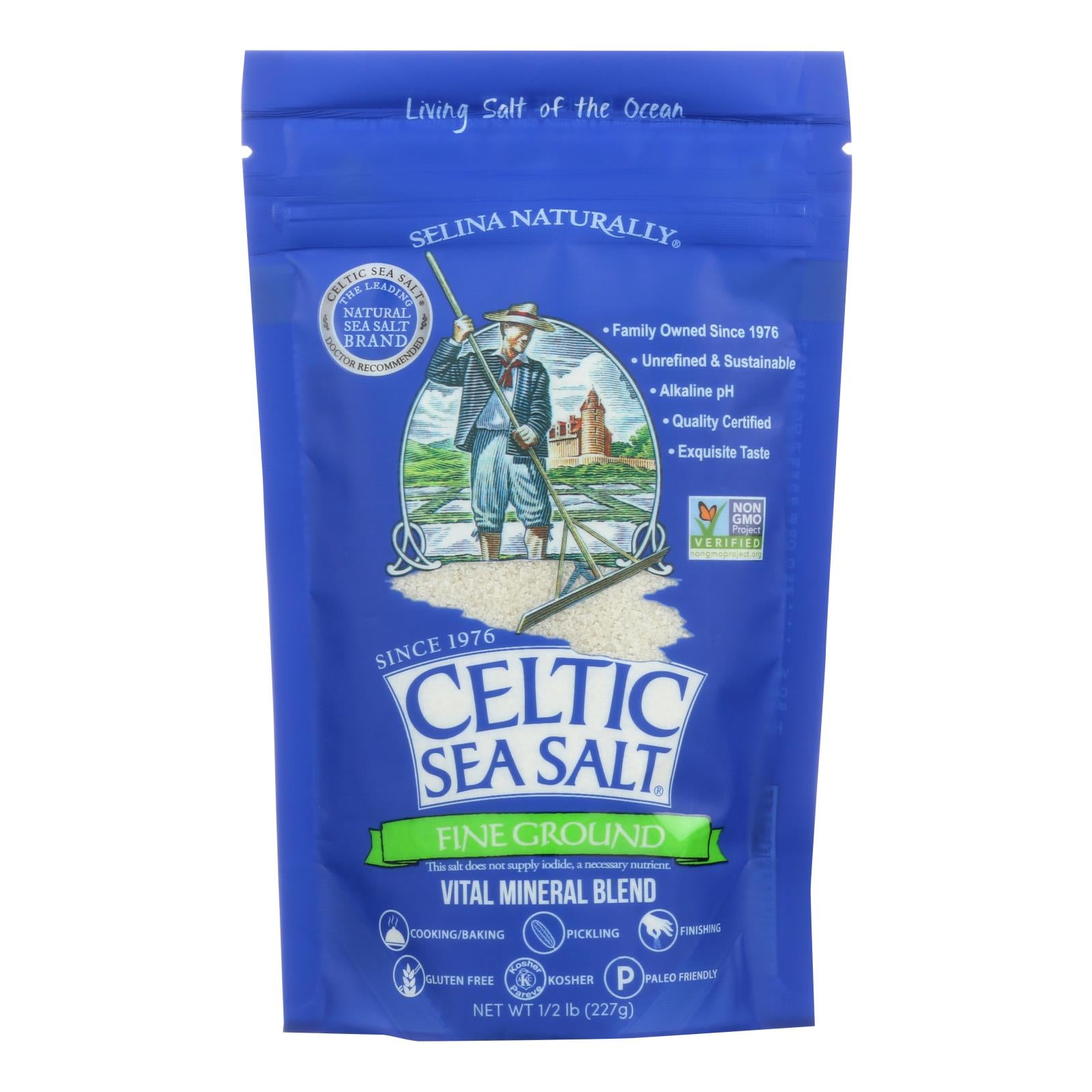 Celtic Sea Salt - Fine Ground Sea Salt - Case Of 6 - GreatEagleInc