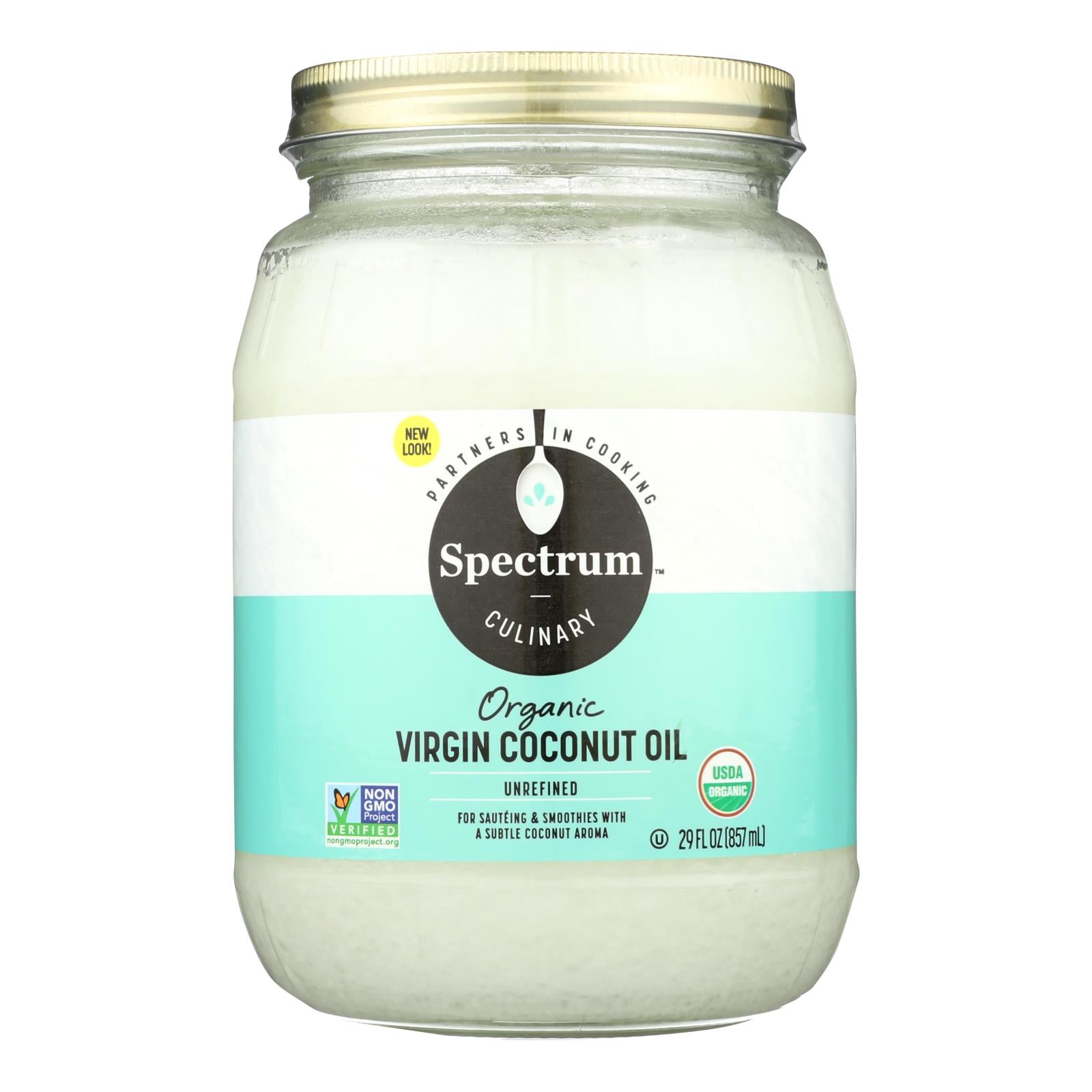 Spectrum Naturals Coconut Oil - Organic - Virgin - Unrefined - 29 Oz - GreatEagleInc
