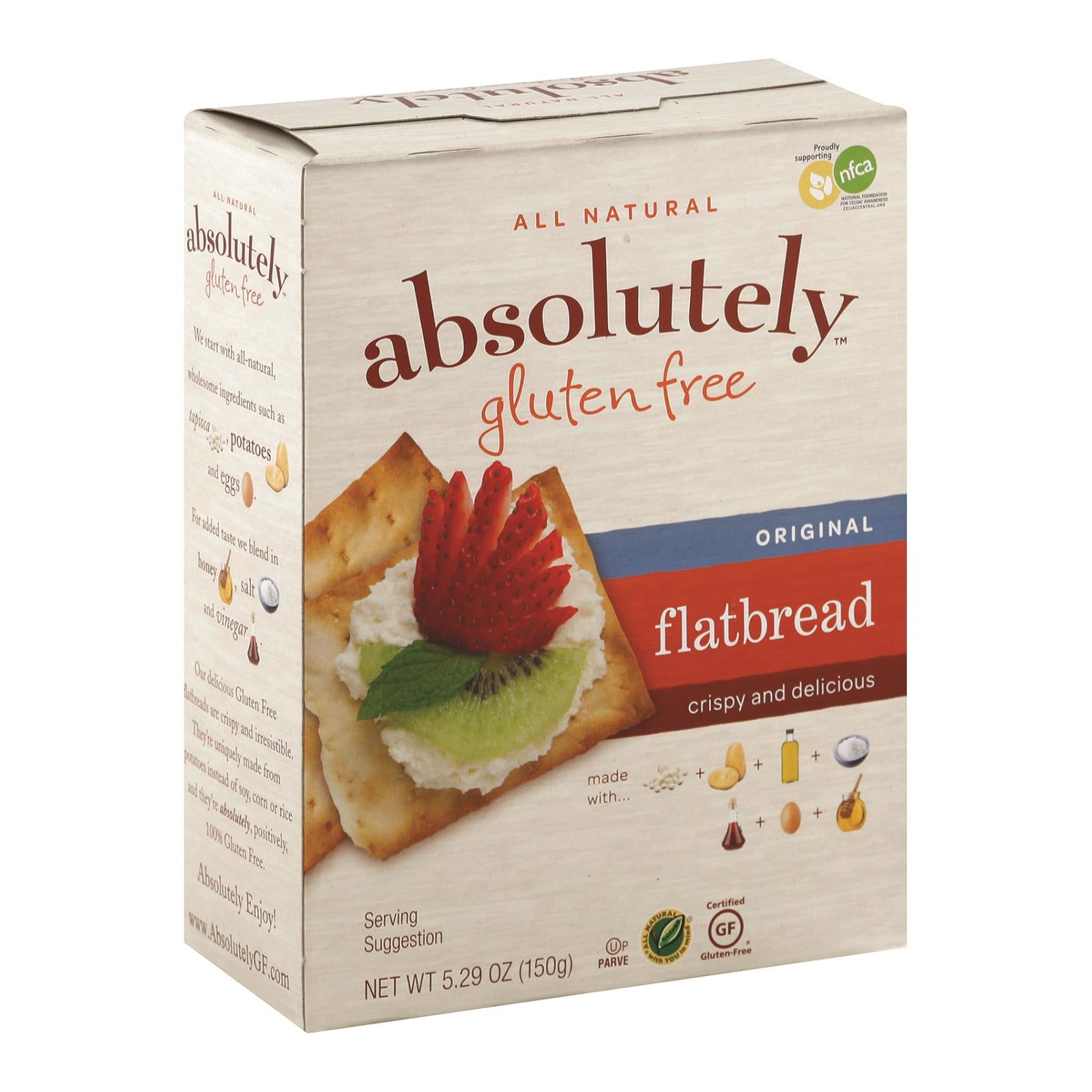 Absolutely Gluten Free - Flatbread - Original - Case Of 12 - 5.29 Oz. - GreatEagleInc