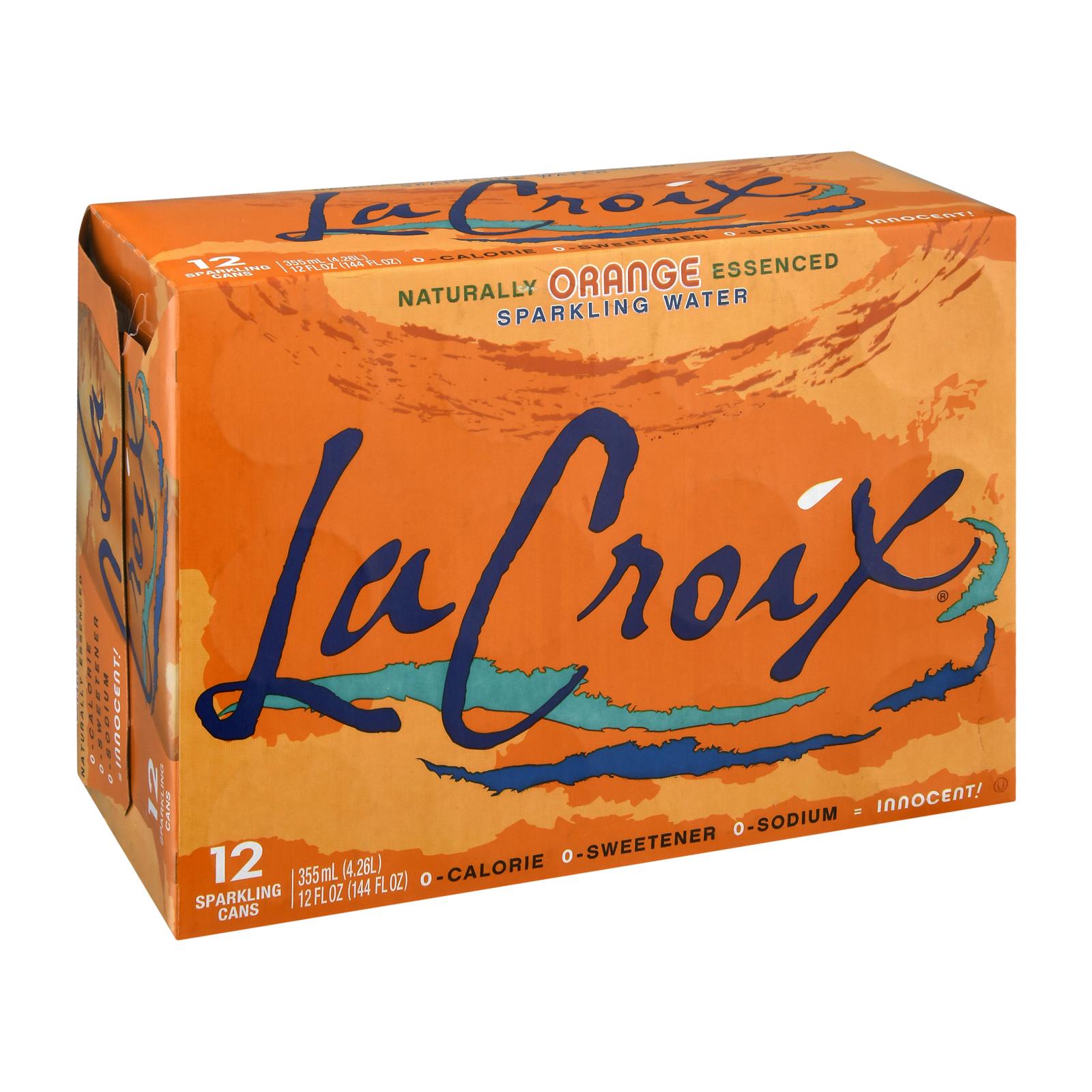 Lacroix Sparkling Water - Orange - Case Of 2 - 12/12 Fl Oz - GreatEagleInc