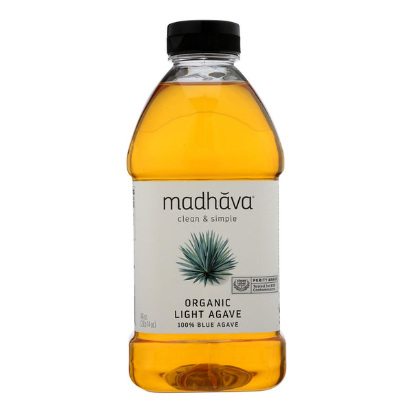 Madhava Honey Agave Nectar - Organic - Light - Case Of 4 - 46 Oz - GreatEagleInc