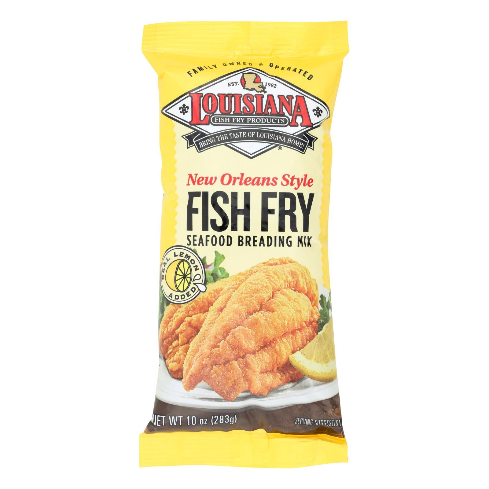 La Fish Fry New Orleans Style - Lemon - Case Of 12 - 10 Oz. - Eco-Friendly Home & Grocery