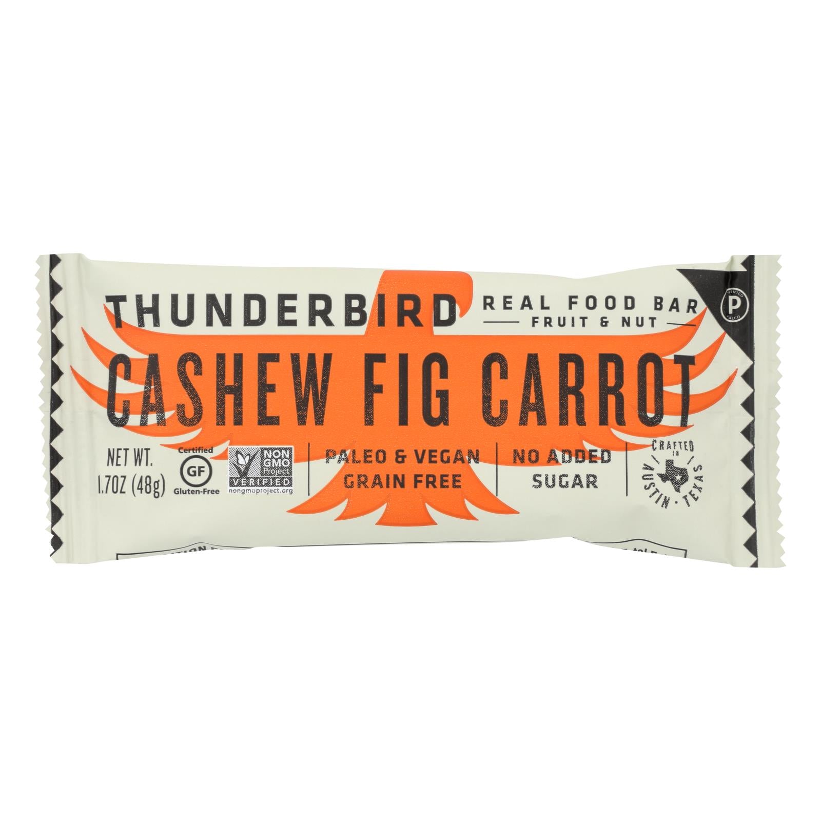 Thunderbird - Bar Cashew Fig Carrot - Case Of 12-1.7 Oz - Home & Garden