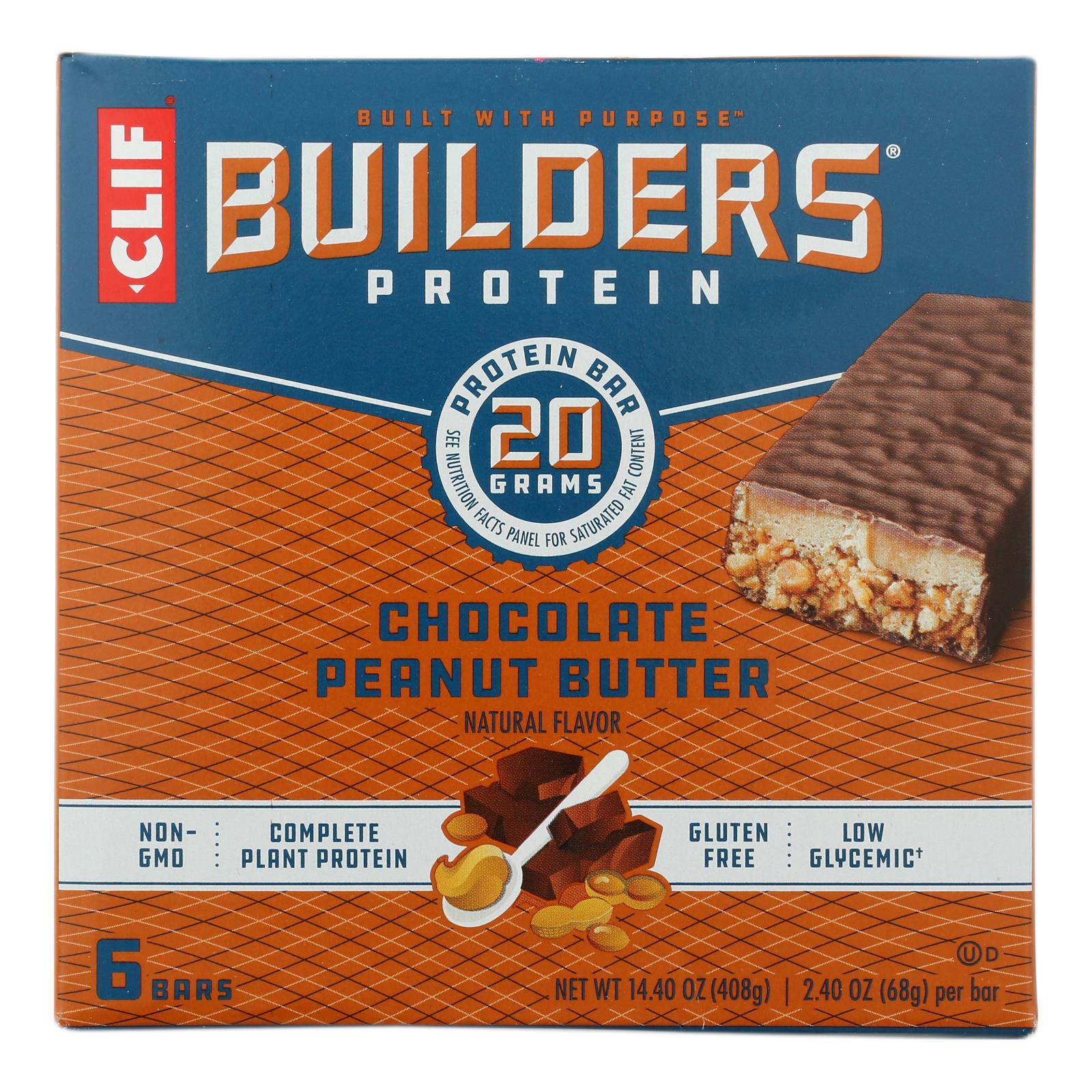 Clif Bar Builder's Protein - Case Of 6 - 6/2.4 Oz - GreatEagleInc