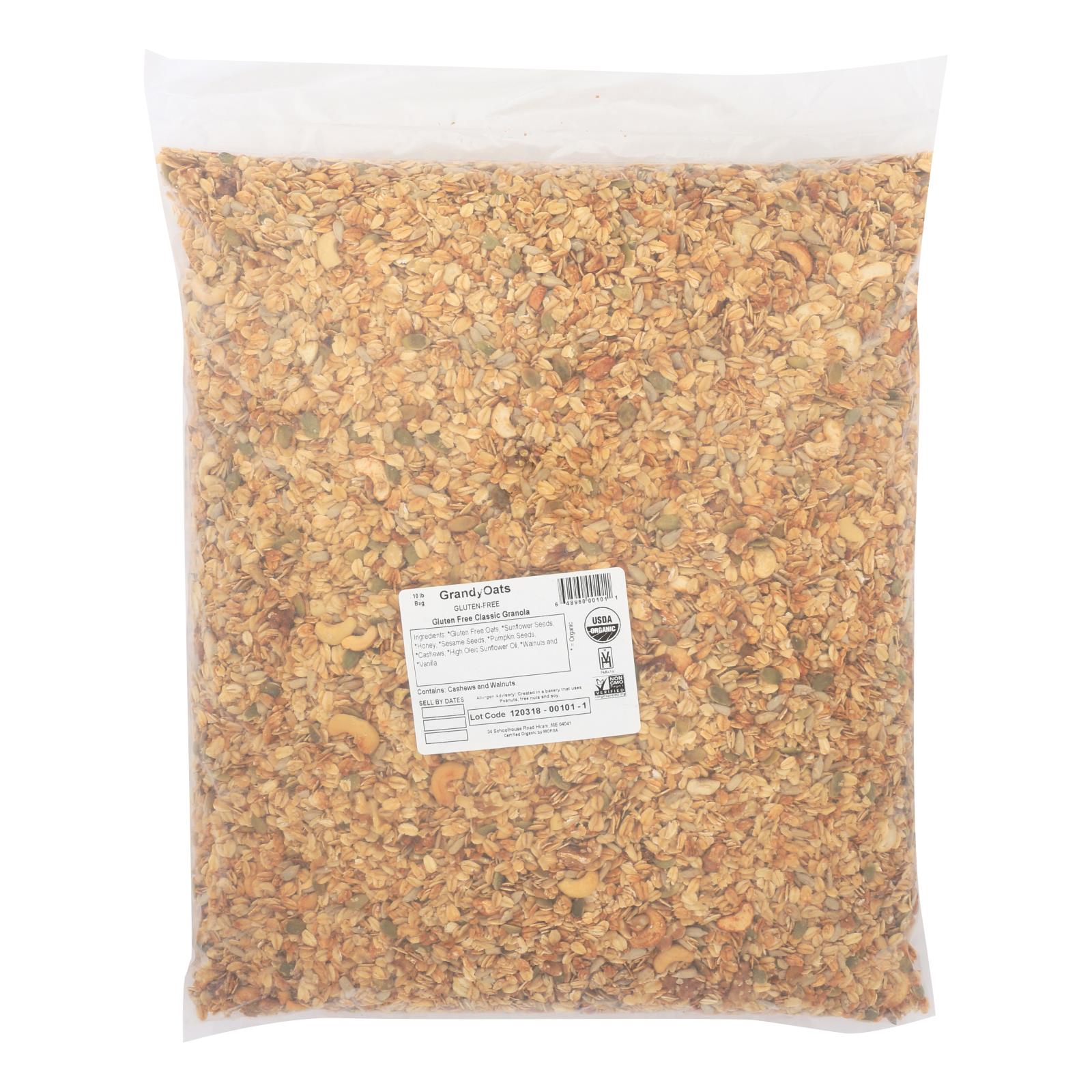 Grandy Oats Granola Gluten Free - Single Bulk Item - 10lb - GreatEagleInc