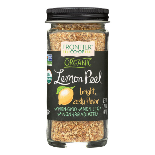 Frontier Herb Lemon Peel - Organic - Granules - 2.10 Oz - Eco-Friendly Home & Grocery
