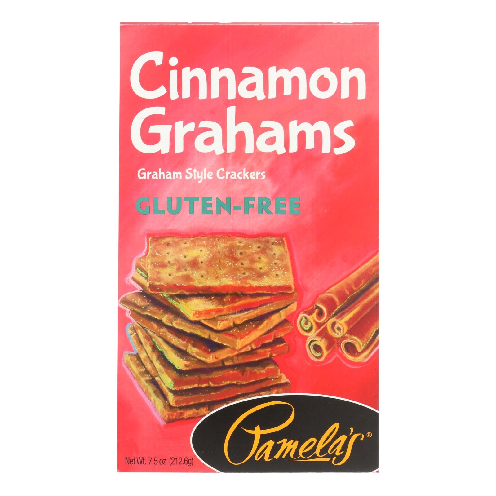 Pamela's Products - Grahams Style Crackers - Cinnamon - Case Of 6 - 7.5 Oz. - Eco-Friendly Home & Grocery