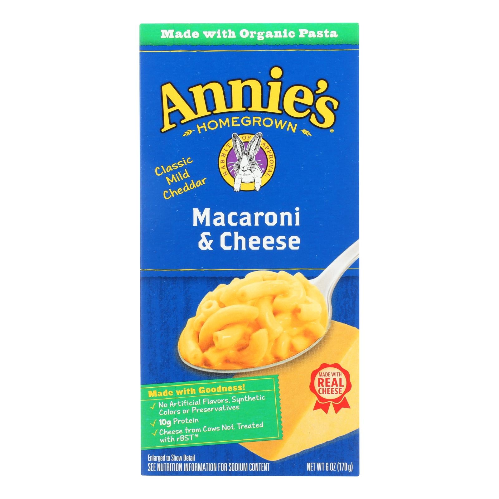 Annie's Homegrown Classic Macaroni And Cheese - Case Of 12 - 6 Oz. - Eco-Friendly Home & Grocery