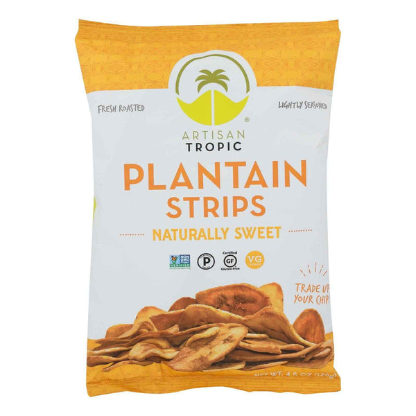 Artisan Tropic Plantain Strips - Naturally Sweet - Case Of 12 - 4.5 Oz.