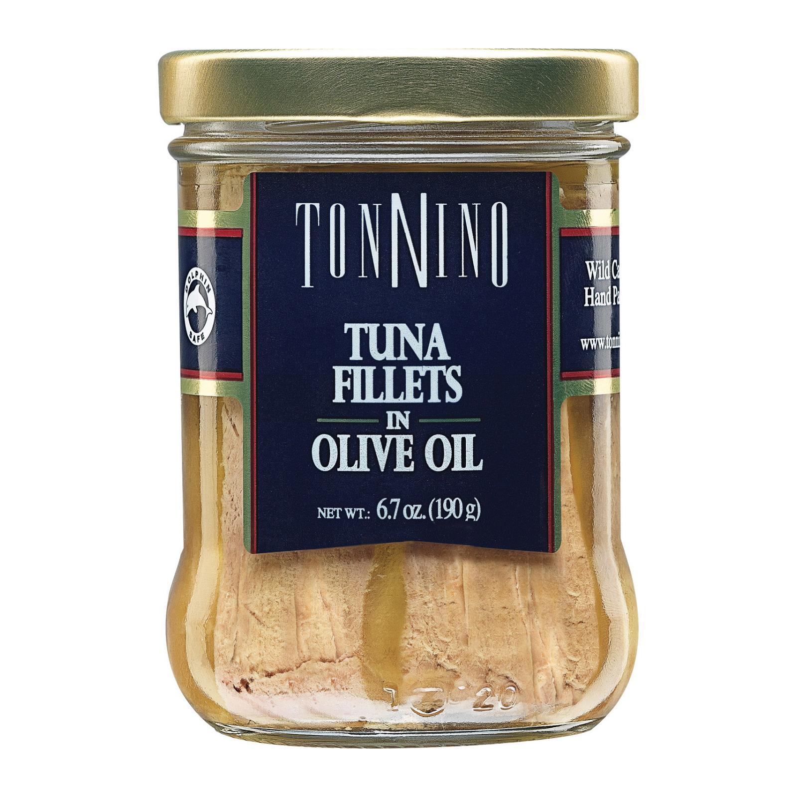 Tonnino Tuna Fillets - Olive Oil - Case Of 6 - 6.7 Oz. - GreatEagleInc