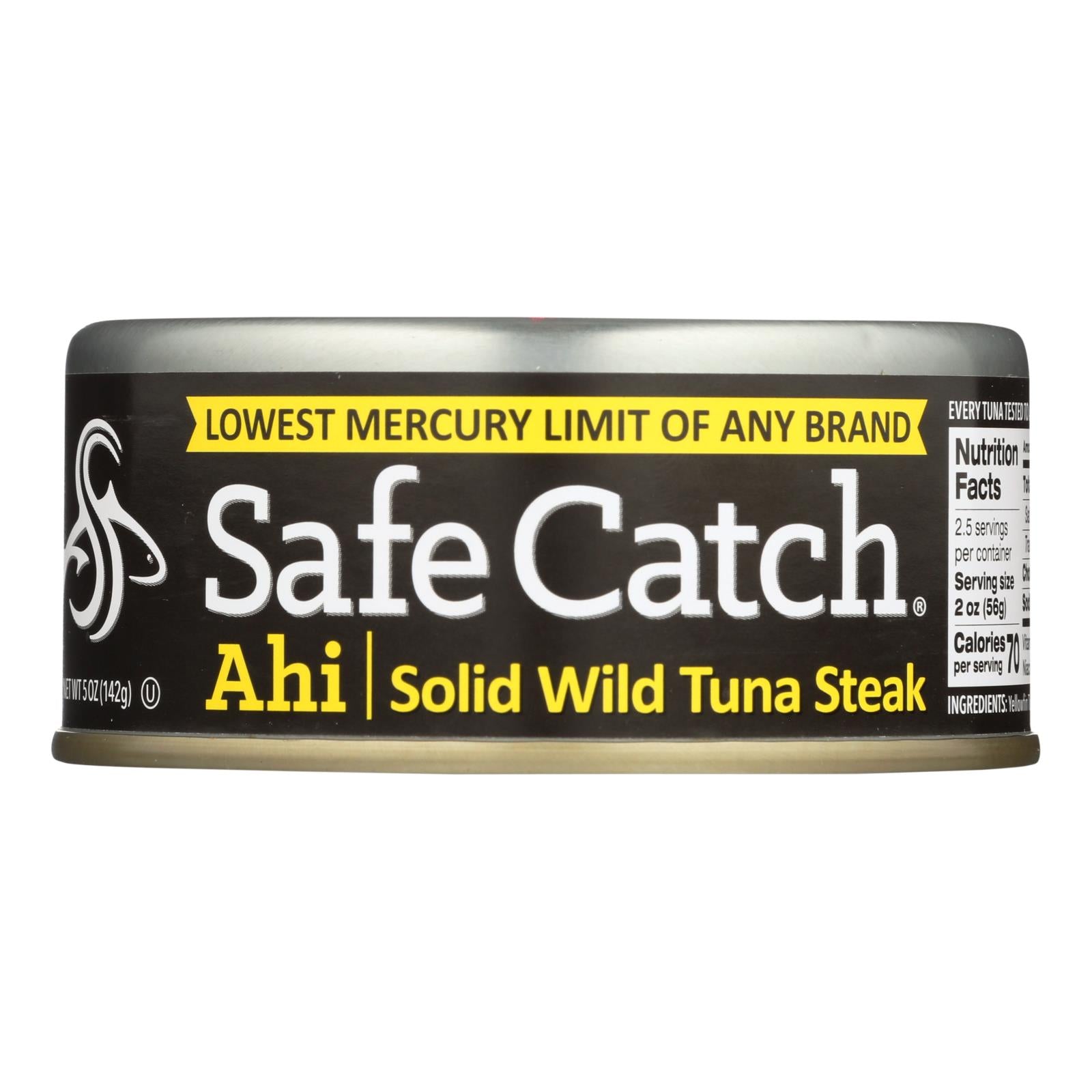 Safe Catch - Tuna Ahi-wild Yellowfin - Case Of 6 - 5 Oz - GreatEagleInc