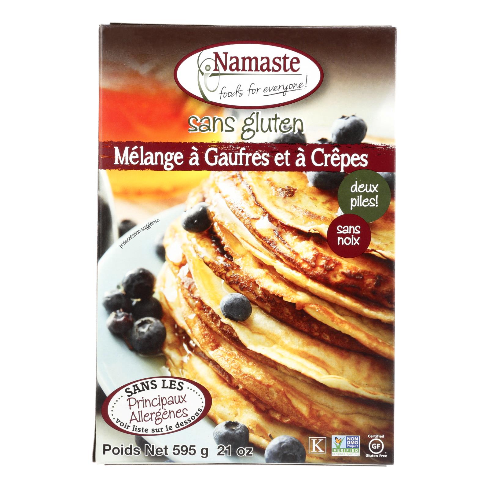 Namaste Foods Gluten Free Waffle And Pancake - Mix - Case Of 6 - 21 Oz. - GreatEagleInc