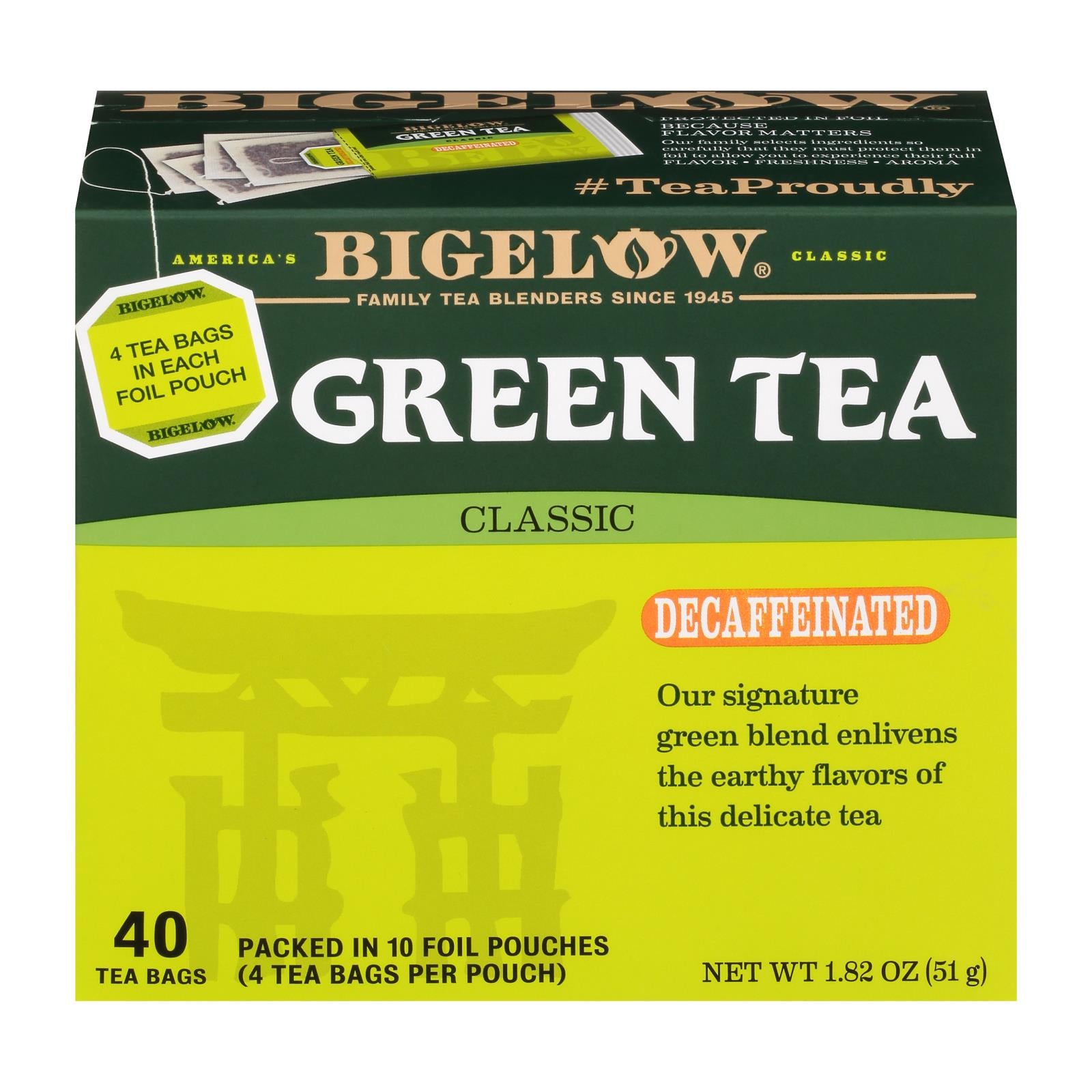 Bigelow Tea - Tea Decaf Green - Case Of 6 - 40 Bag - GreatEagleInc