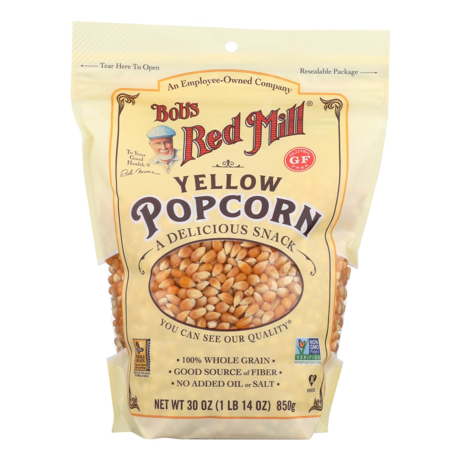 Bob's Red Mill - Popcorn - Yellow - Case Of 4 - 30 Oz. - GreatEagleInc