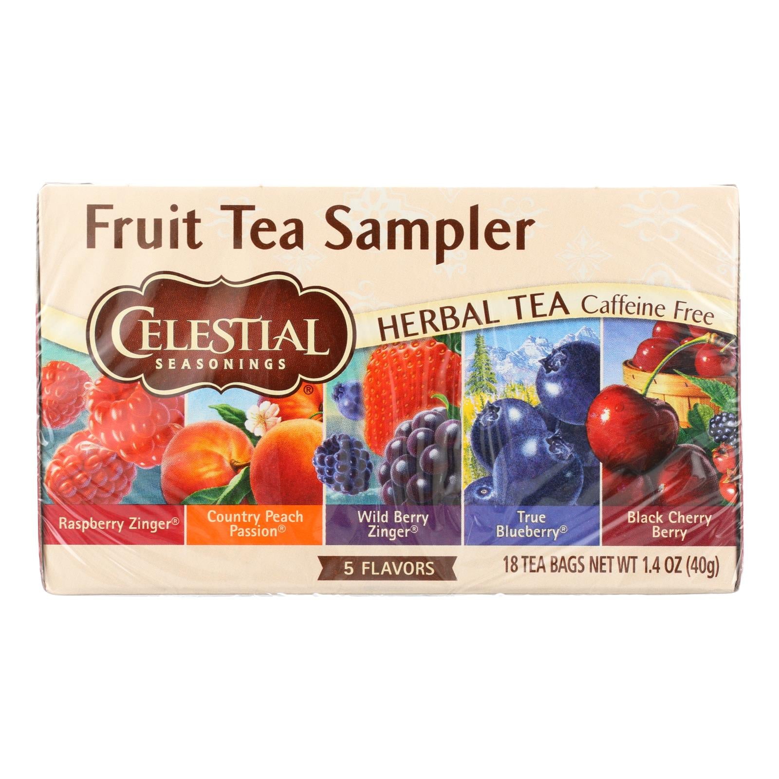 Celestial Seasonings Herbal Tea - Fruity Variety Pack - Case Of 6 - 18 Bag - Eco-Friendly Home & Grocery