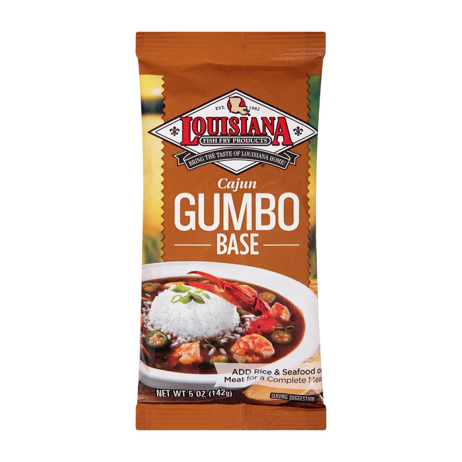 La Fish Fry Cajun Gumbo - Mix - Case Of 24 - 5 Oz. - Eco-Friendly Home & Grocery