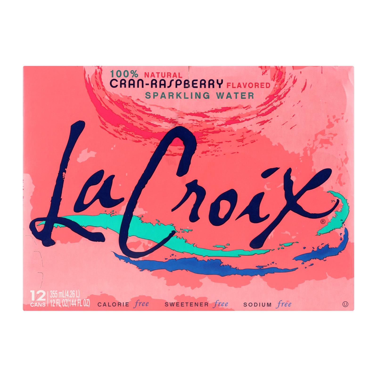 Lacroix Natural Sparkling Water - Cran-raspberry - Case Of 2 - 12 Fl Oz. - GreatEagleInc