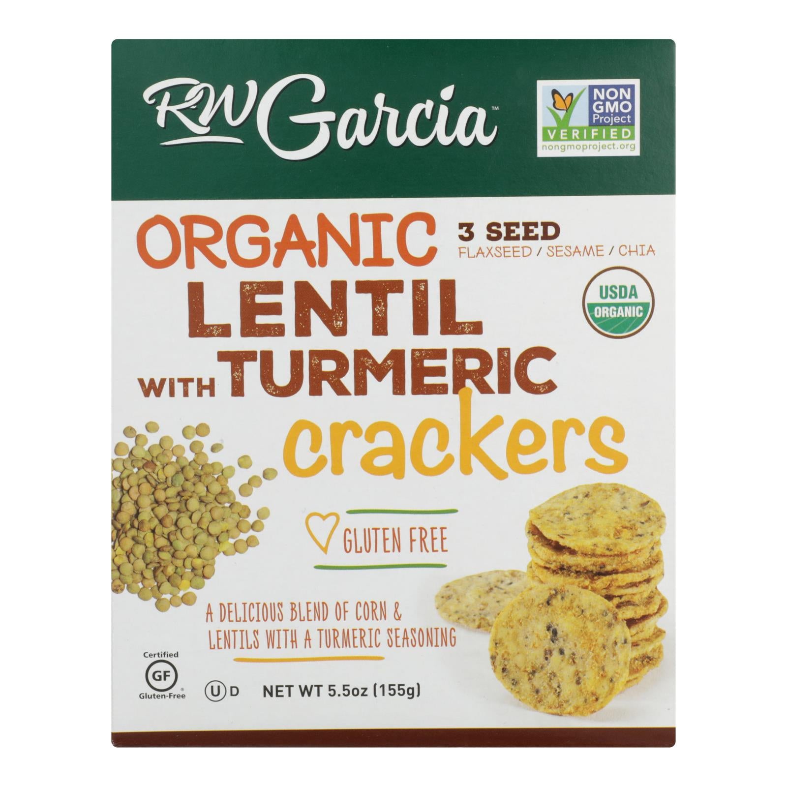 R. W. Garcia - Cracker 3 Seed Lntl Tur - Case Of 6 - 5.5 Oz - GreatEagleInc