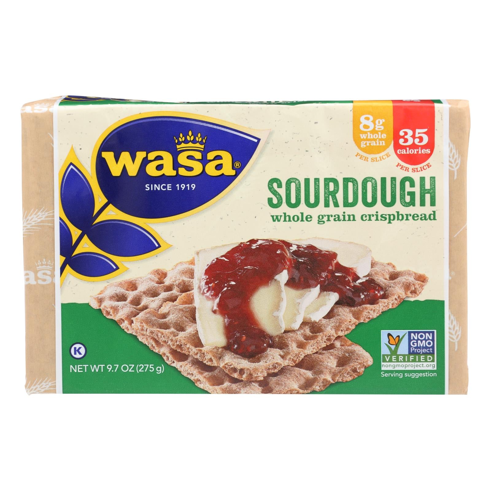 Wasa Crispbread Rye Crispbread - Sourdough - Case Of 12 - 9.7 Oz. - GreatEagleInc
