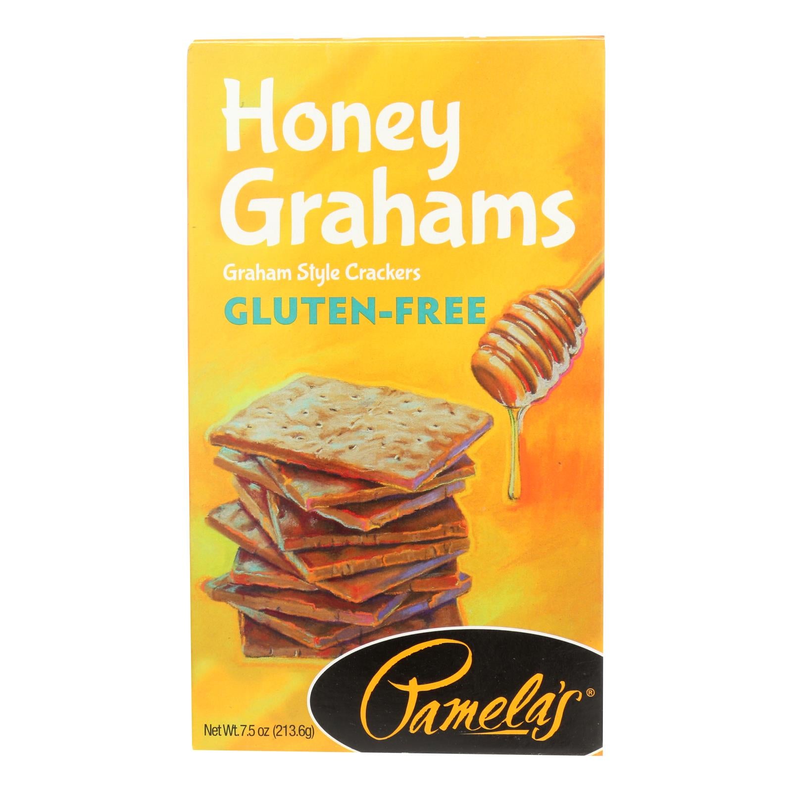 Pamela's Products - Graham Style Crackers - Honey - Case Of 6 - 7.5 Oz. - GreatEagleInc