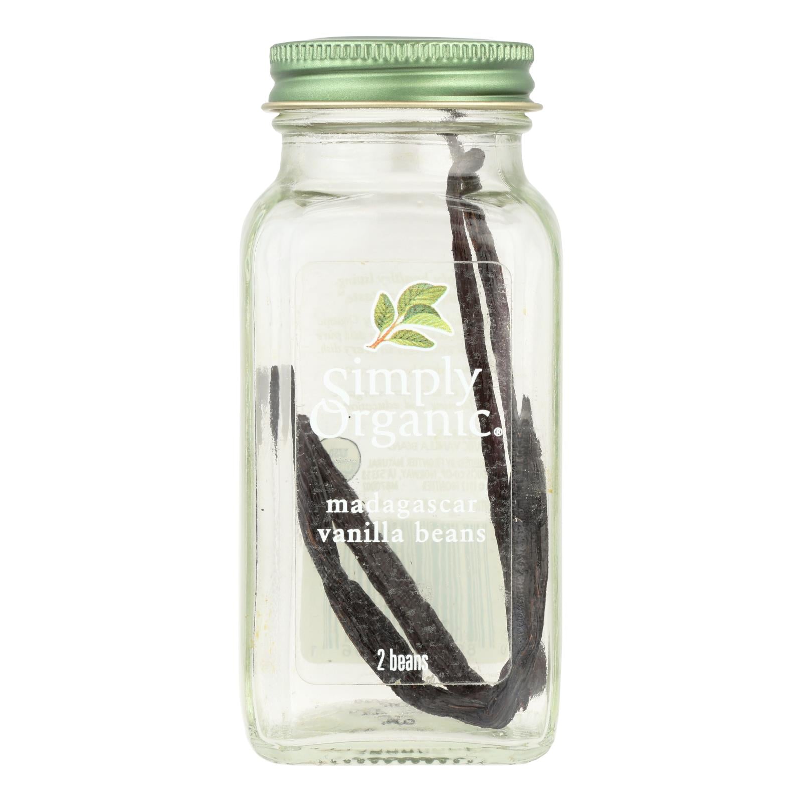 Simply Organic Spice Whole Madagascar Vanilla Beans  - 1 Each - 2 Ct - Home & Garden