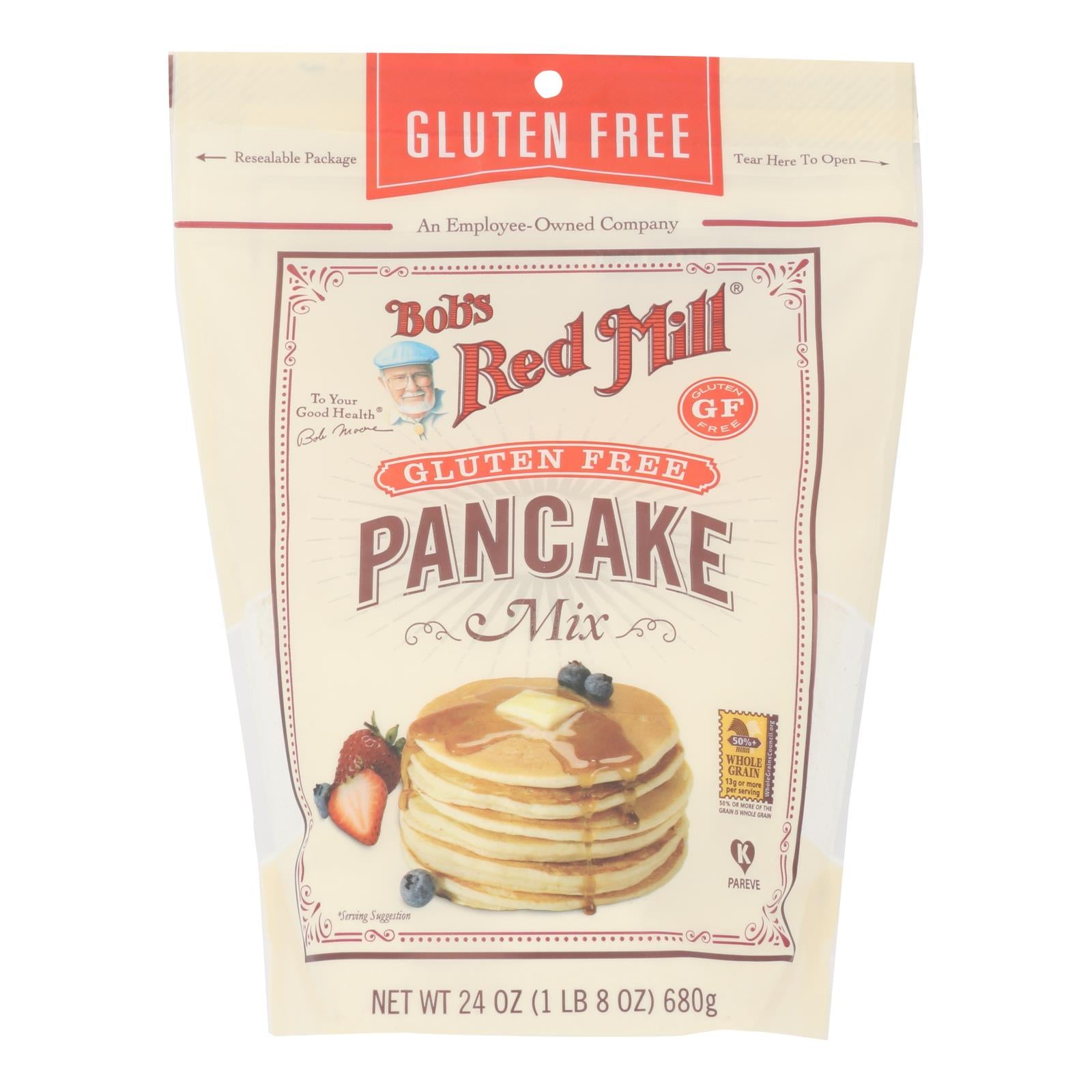 Bob's Red Mill - Pancake Mix Gluten Free - Case Of 4 - 24 Oz - GreatEagleInc