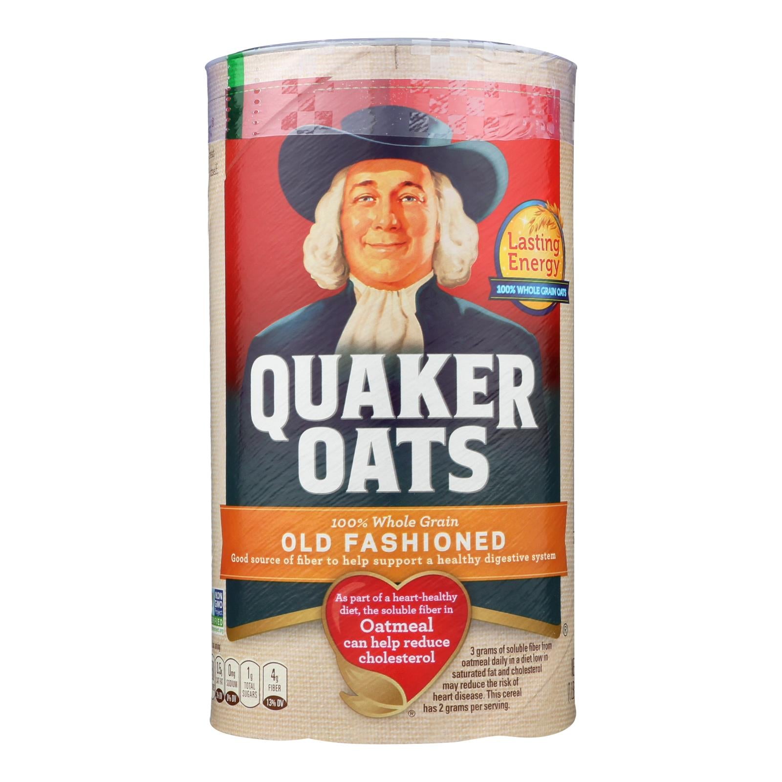 Quaker 100% Whole Grain Old Fashioned Oats  - Case Of 12 - 18 Oz - GreatEagleInc