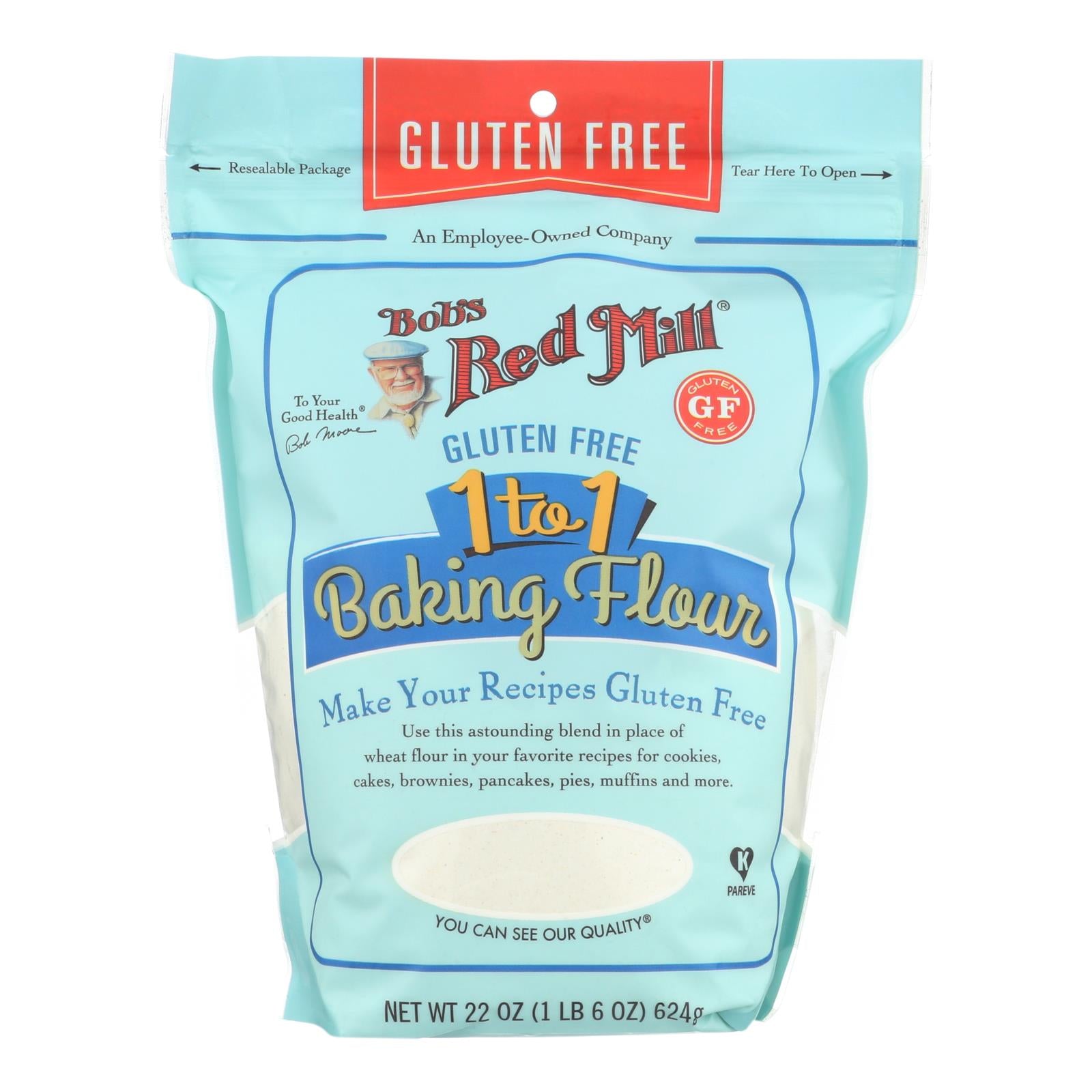 Bob's Red Mill - Baking Flour 1 To 1 - Case Of 4-22 Oz - GreatEagleInc