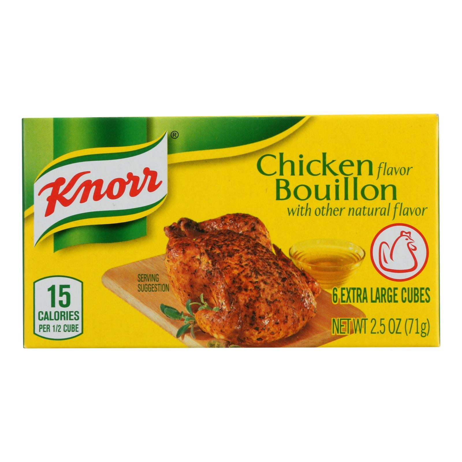 Knorr Bouillon Cubes - Chicken - Extra Large - 2.5 Oz - Case Of 24 - GreatEagleInc