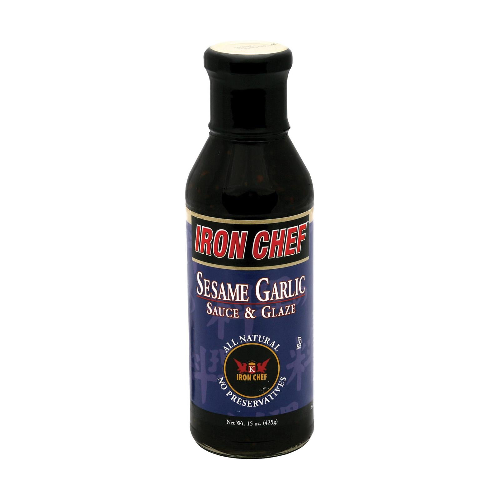 Iron Chef Sauce And Glaze - Sesame Garlic - Case Of 6 - 15 Oz. - GreatEagleInc