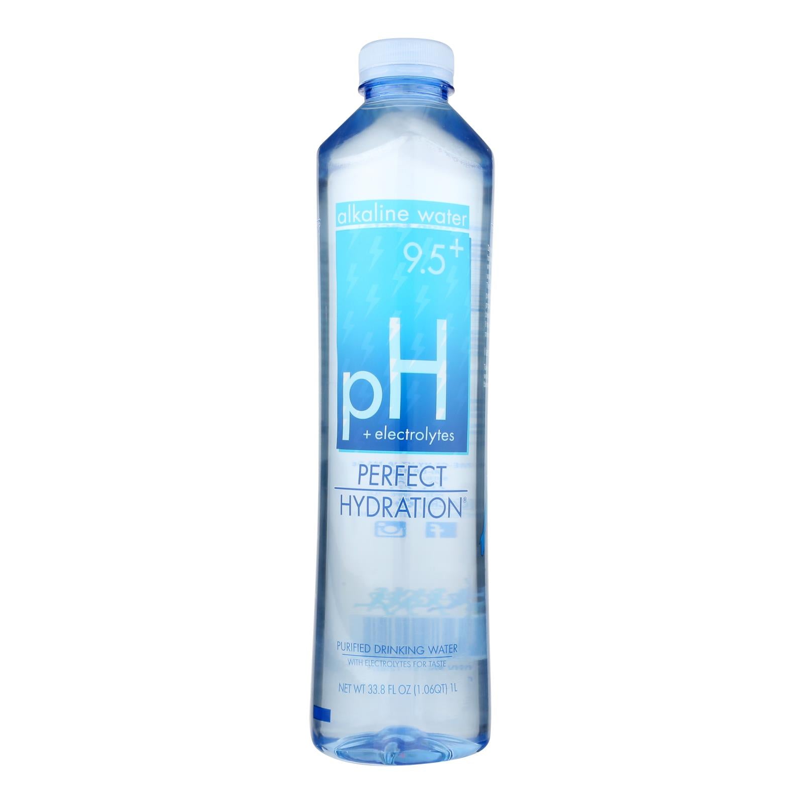 Perfect Hydration - Alkln Water Ph 9.5+electrol - Case Of 12 - 33.8 Fz - GreatEagleInc