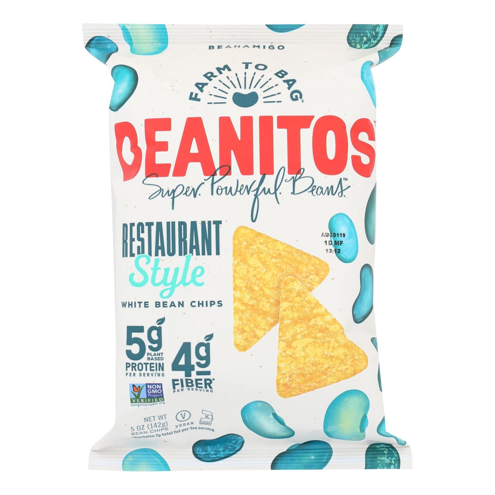 Beanitos - White Bean Chips - Restaurant Style - Case Of 6 - 5 Oz. - GreatEagleInc