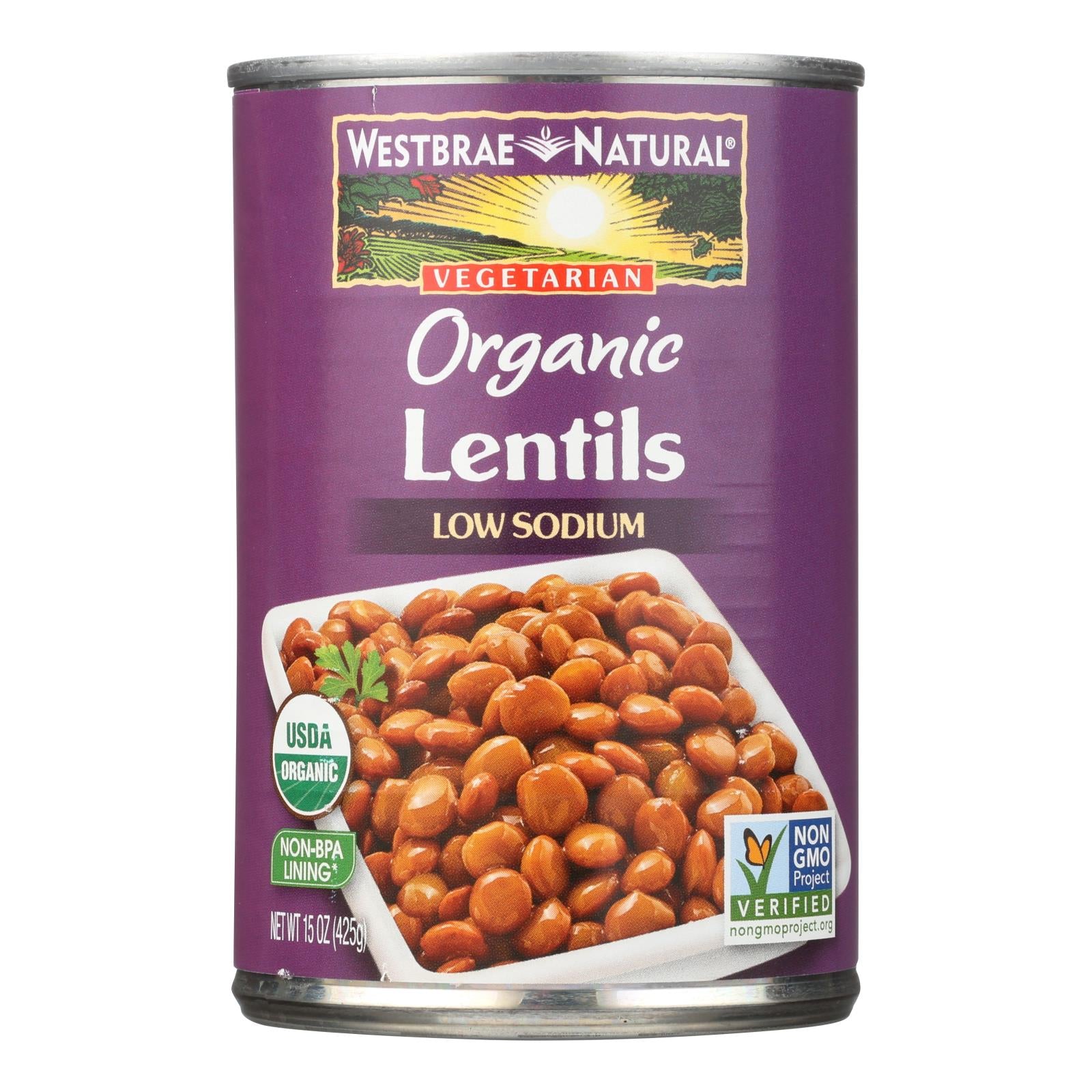 Westbrae Foods Organic Lentils Beans - Case Of 12 - 15 Oz. - Eco-Friendly Home & Grocery