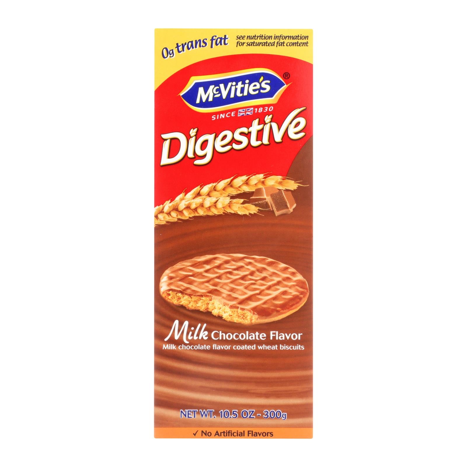 Mcvities Milk Chocolate Digestives - Case Of 12 - 10.5 Oz. - Eco-Friendly Home & Grocery