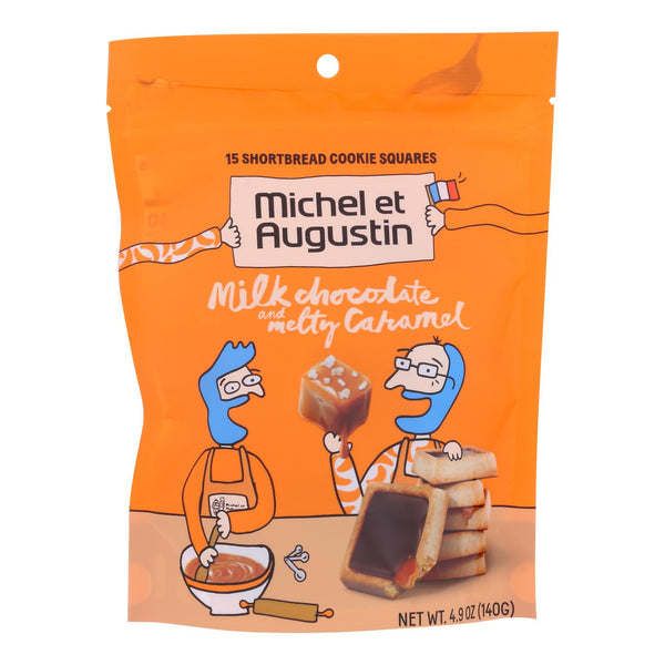 Michel Et Augustin - Cookie Mk Chocolate Caramel Shbrd - Case Of 6 - 4.9 Oz - GreatEagleInc