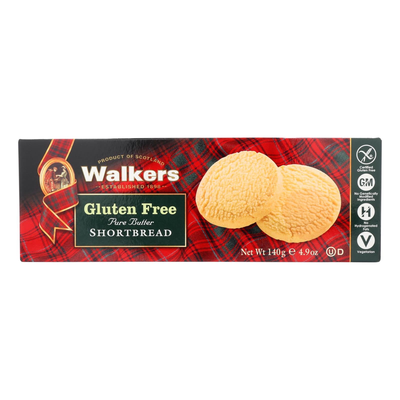 Walkers Shortbread Short Bread Cookies - Round - Case Of 6 - 4.9 Oz. - GreatEagleInc