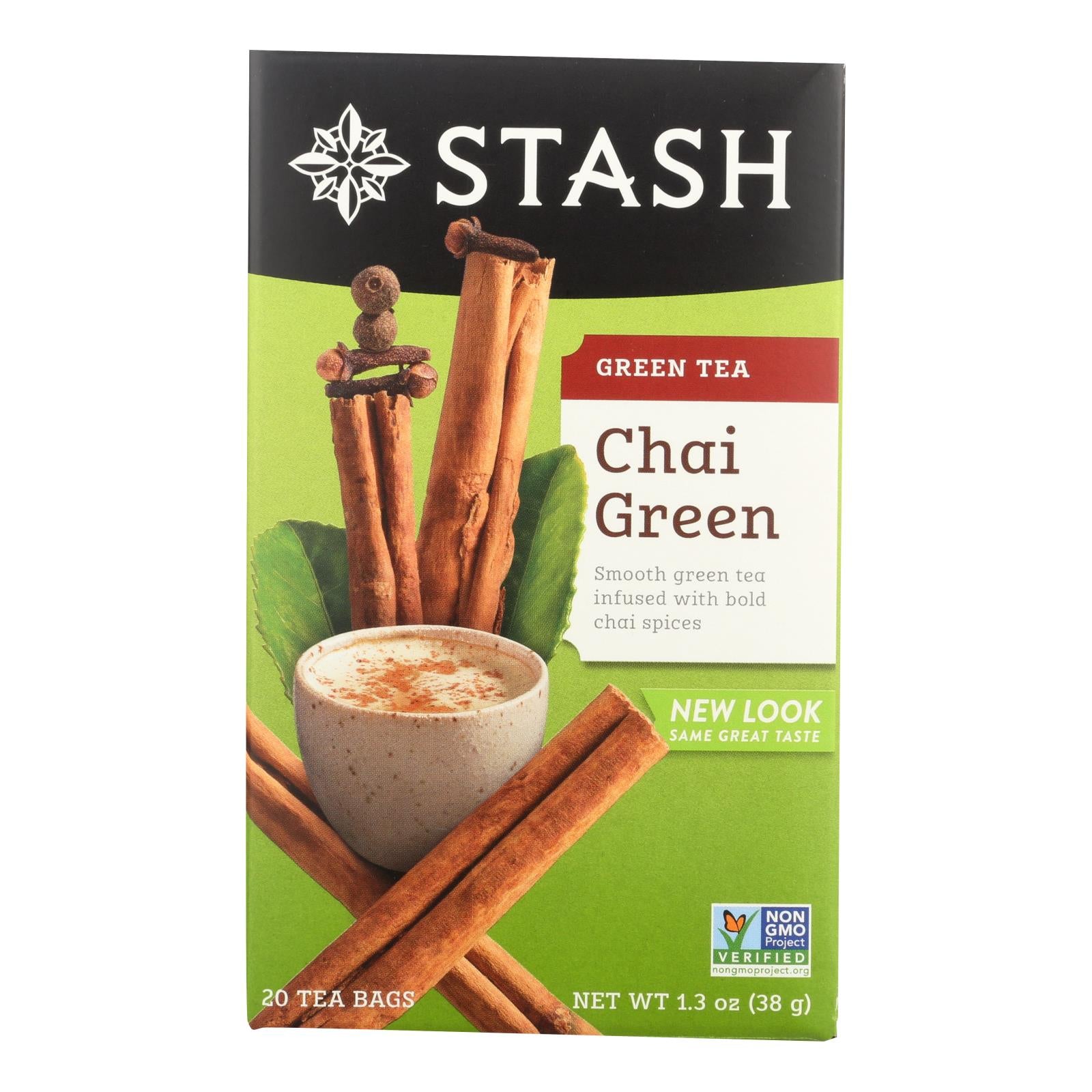 Stash Tea Chai Green Tea - Case Of 6 - 20 Bags - GreatEagleInc