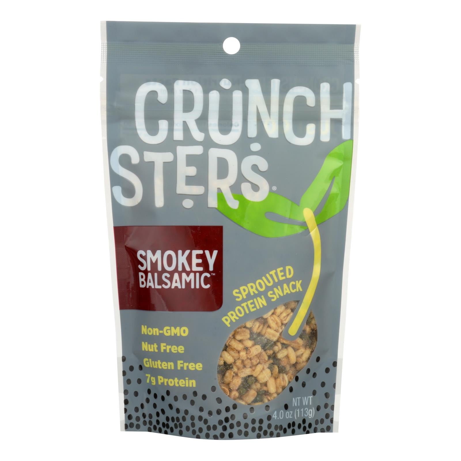 Crunchsters - Sprouted Protein Snack - Smokey Balsamic - Case Of 6 - 4 Oz. - GreatEagleInc