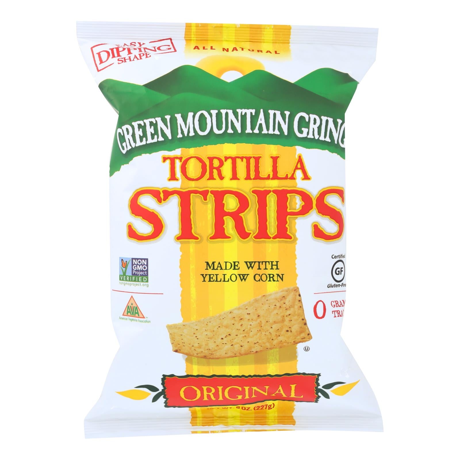Green Mountain Gringo Tortilla Strips - Original - Case Of 12 - 8 Oz. - GreatEagleInc