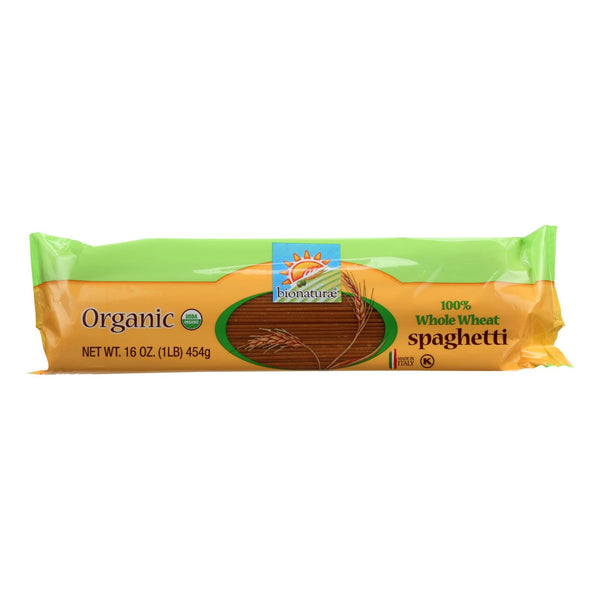 Bionaturae Pasta - Organic - 100 Percent Whole Wheat - Spaghetti - 16 Oz - Case Of 12 - GreatEagleInc