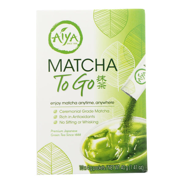 Aiya Tea - Stick - Matcha To Go - Case Of 8 - 10 Count - GreatEagleInc