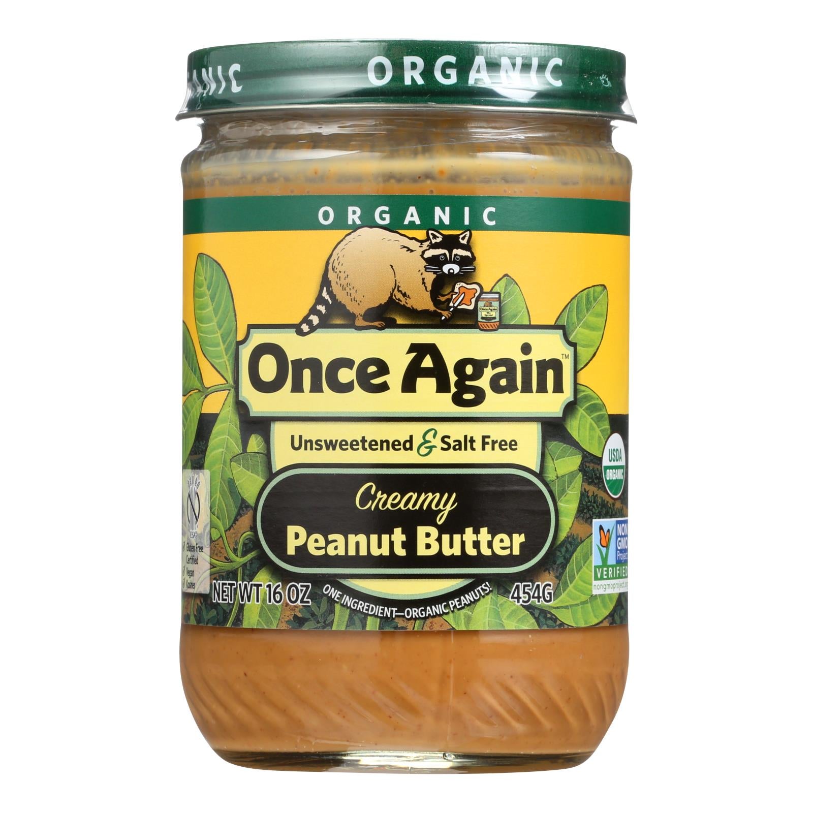 Once Again - Peanut Butter Smooth Ns - Case Of 6-16 Oz - GreatEagleInc