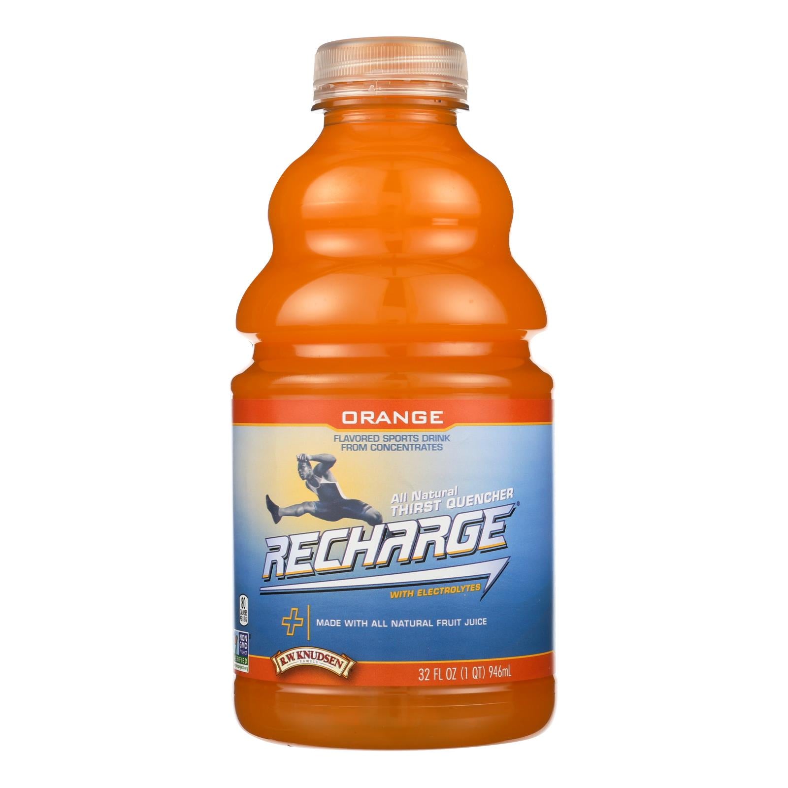 Rw Knudsen Recharge Orange Juice  - Case Of 6 - 32 Oz - GreatEagleInc