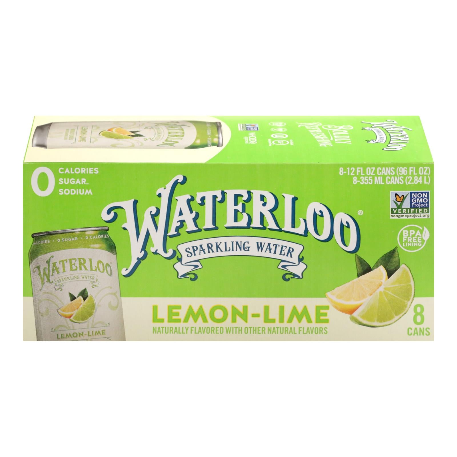 Waterloo - Sparkling Water Lime - Case Of 3 - 8/12 Fz - GreatEagleInc