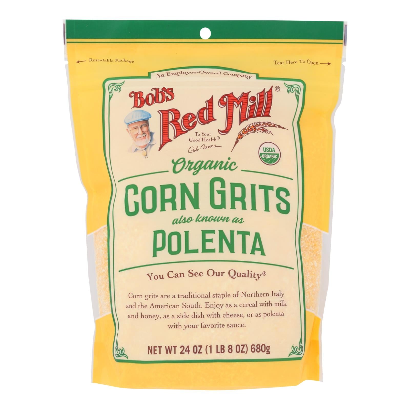 Bob's Red Mill - Corn Grits Polenta - Case Of 4 - 24 Oz - GreatEagleInc