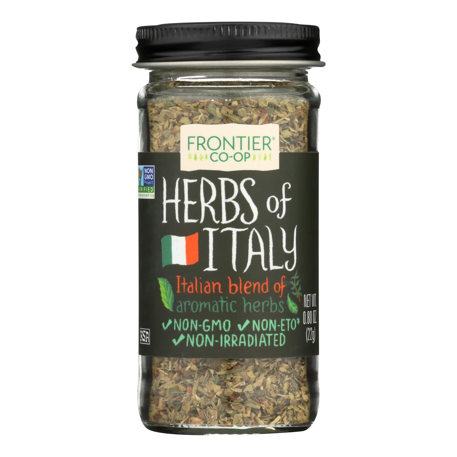 Frontier Herb International Seasoning - Herbs Of Italy - Salt Free - .80 Oz - GreatEagleInc